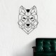 Geometrik Kurt Figürü Metal Tablo