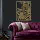 Zebra Lazer Kesim Metal Tablo