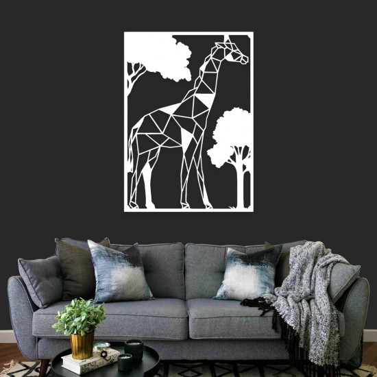 Zürafa Lazer Kesim Metal Tablo