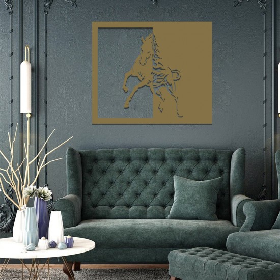 Koşan At Metal Tablo