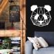 Geometrik Panda Metal Tablo