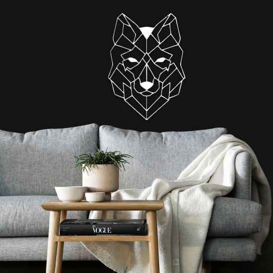 Geometrik Kurt Figürü Metal Tablo