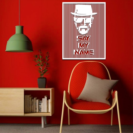 Breakıng Bad - Say My Name Metal Tablo