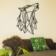Geometrik Uluyan Kurt Metal Tablo