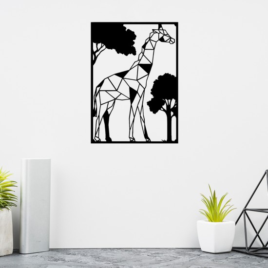 Zürafa Lazer Kesim Metal Tablo