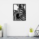 Zebra Lazer Kesim Metal Tablo