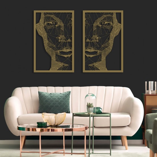 Aynalama Yüz Metal Tablo