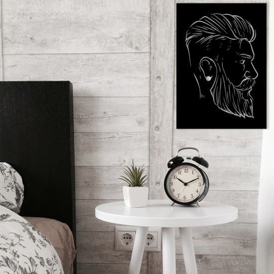 Modern Erkek Figürü Metal Tablo