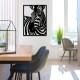 Zebra Lazer Kesim Metal Tablo